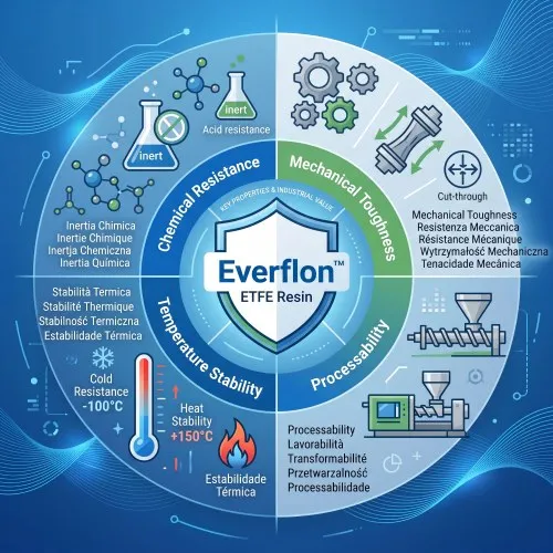 Découvrez les propriétés clés de la résine Everflon™ ETFE
