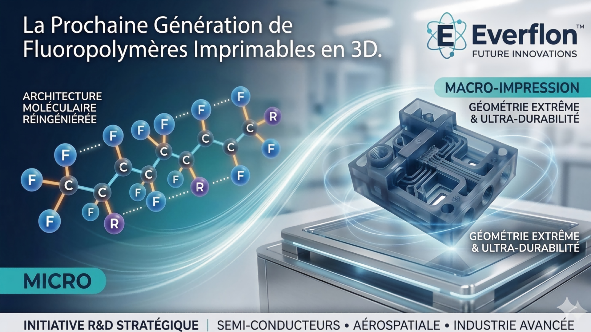 Pionnier de la prochaine frontière : Everflon™ développe une nouvelle classe de fluoropolymères imprimables en 3D pour les applications futures